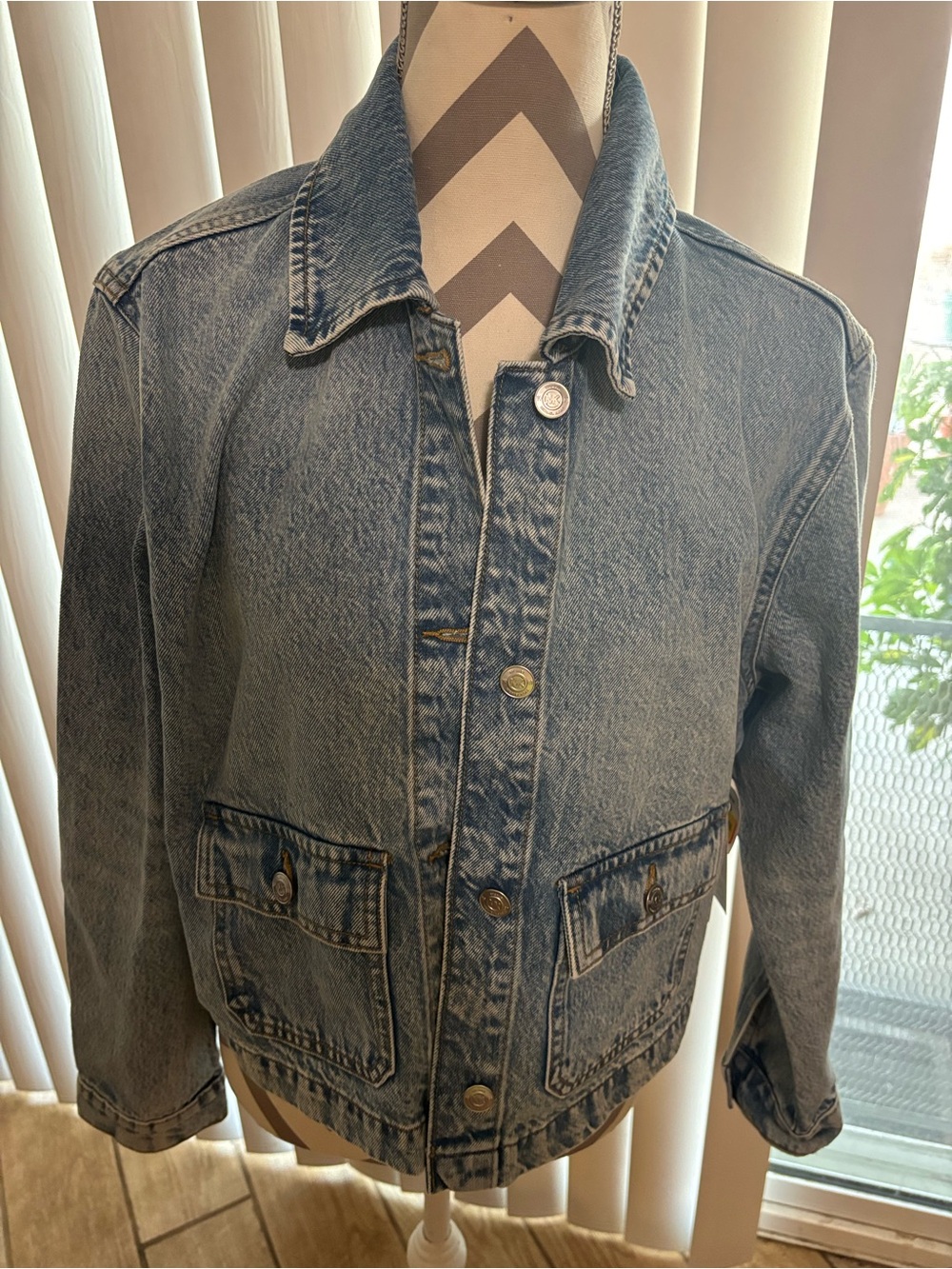 Ladies MK Michael Kors Jean jacket large NWT